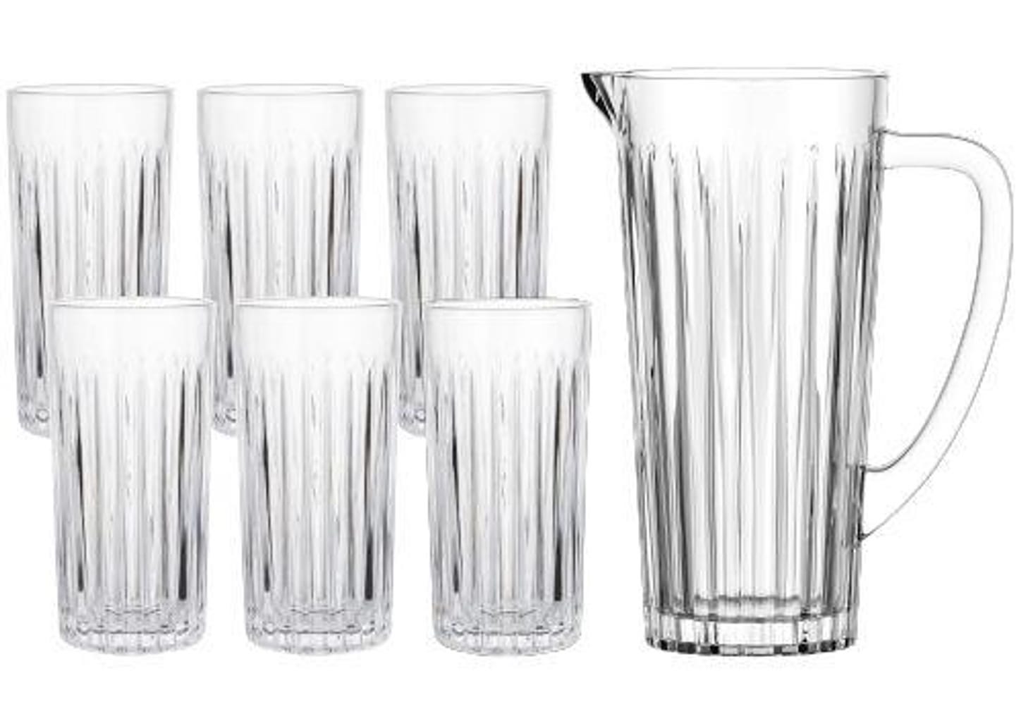 Jogo de Taças com Jarra de Vidro 7 Peças Haus Concept Filetto