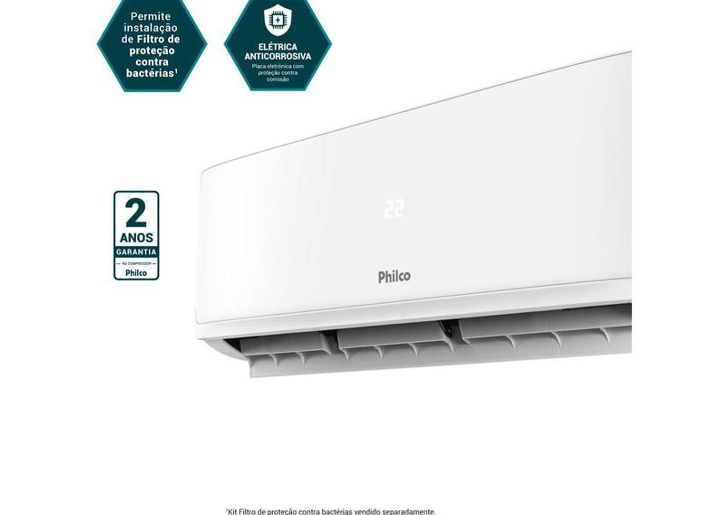 Ar-condicionado Split 18.000 BTUs Philco Inverter Quente e Frio PAC18QI
