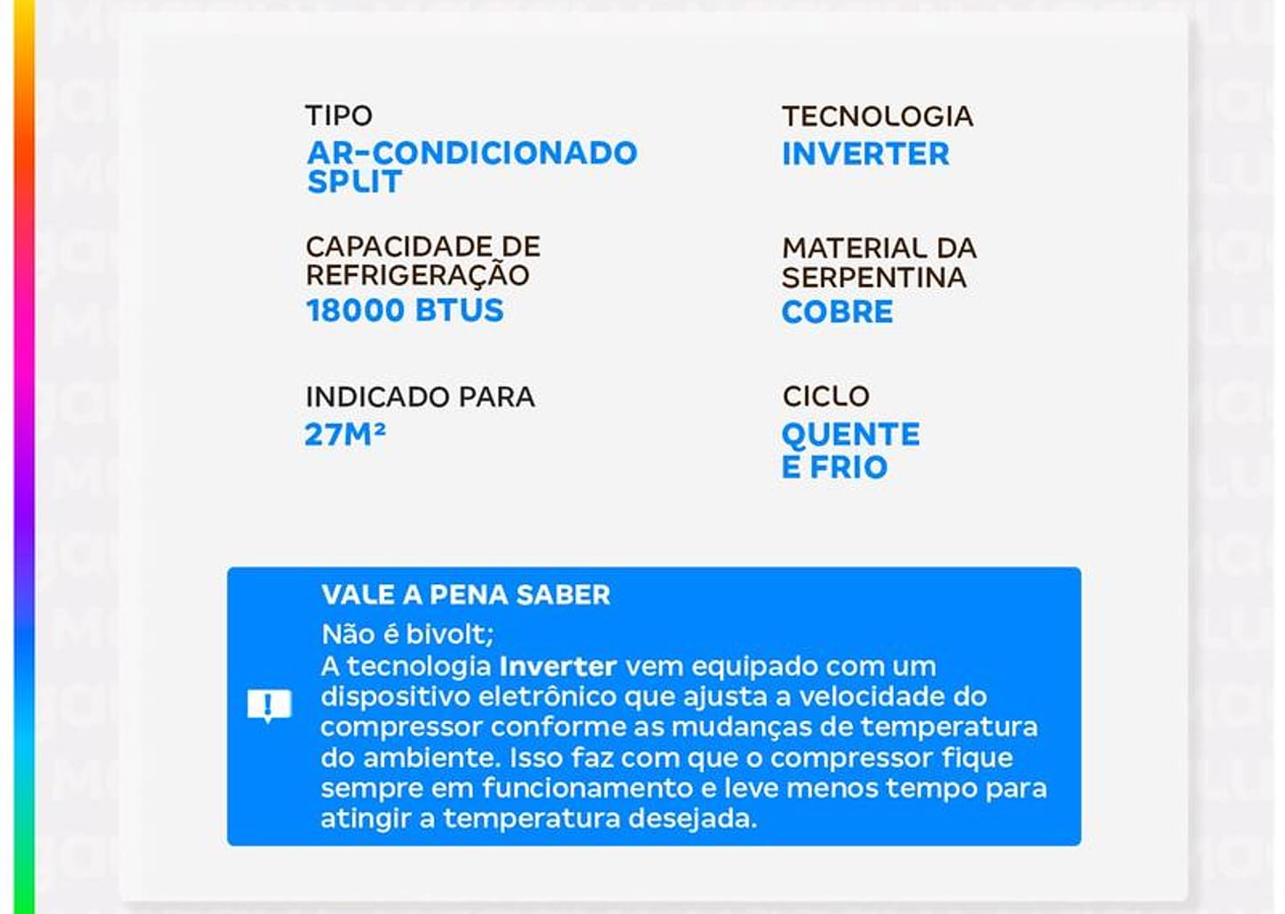 Ar-condicionado Split 18.000 BTUs Philco Inverter Quente e Frio PAC18QI