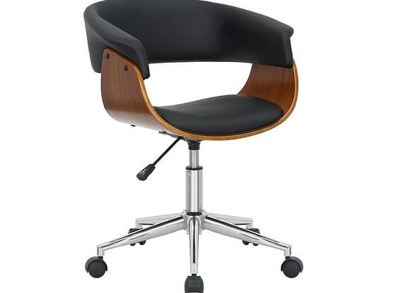 Cadeira de Escritório Executiva Giratória Preta DSG-002 Otello