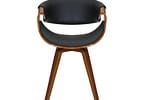 Cadeira de Escritório Interlocutor Giratória Preta DSG-003 Otello