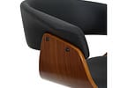 Cadeira de Escritório Executiva Giratória Preta DSG-002 Otello
