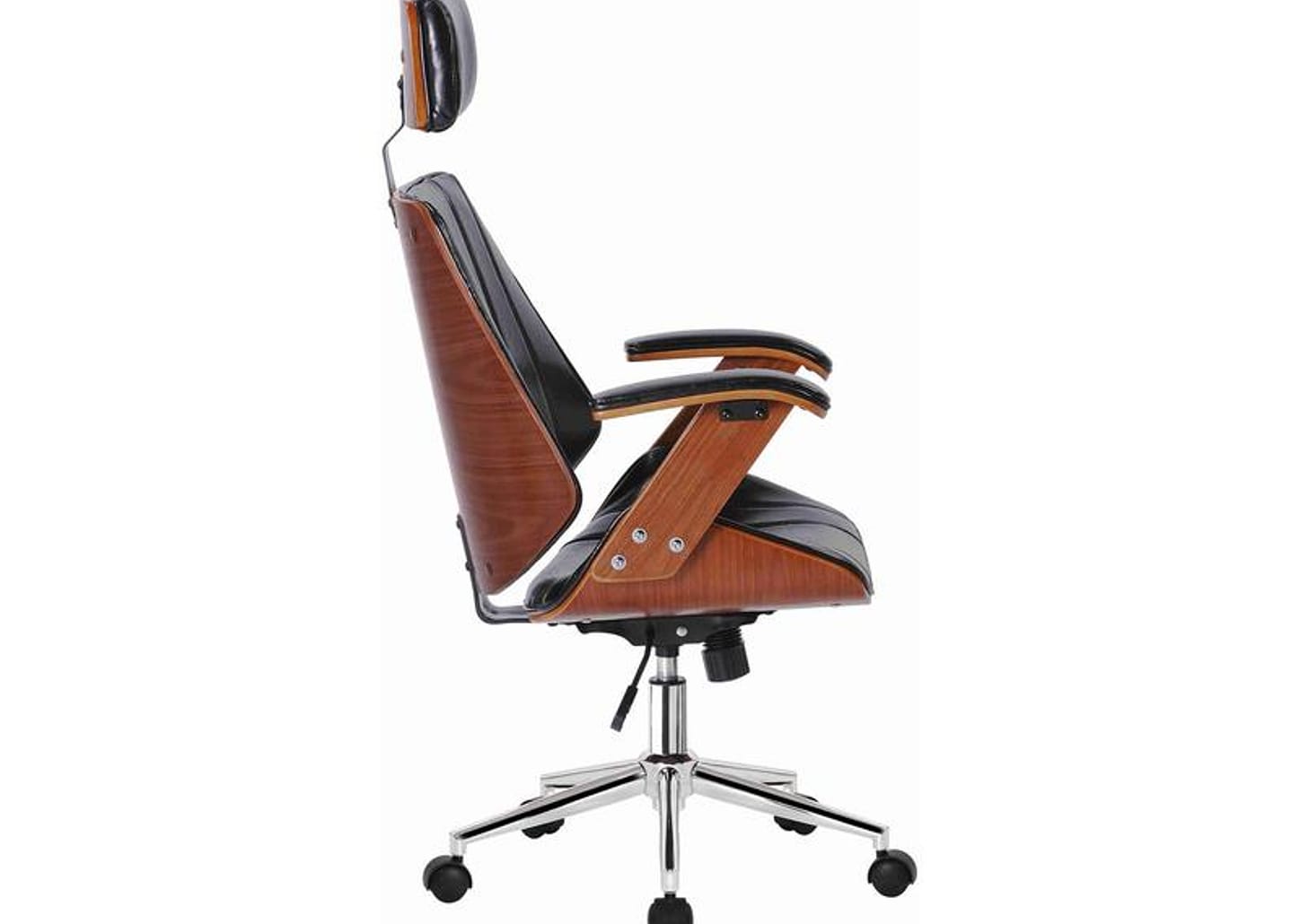 Cadeira de Escritório Presidente Giratória Preta DSG-001 Otello