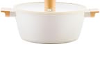 Jogo de Panelas Brinox Revestimento Cerâmico Creme 5 Peças Ceramic Life Nordic