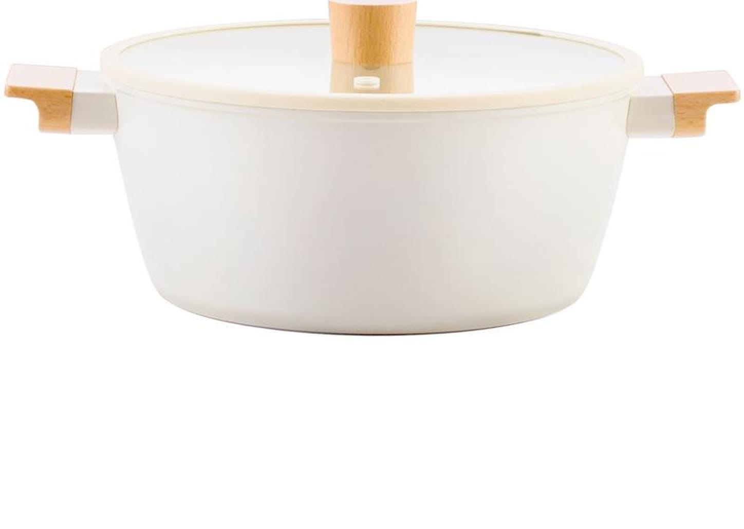 Jogo de Panelas Brinox Revestimento Cerâmico Creme 5 Peças Ceramic Life Nordic