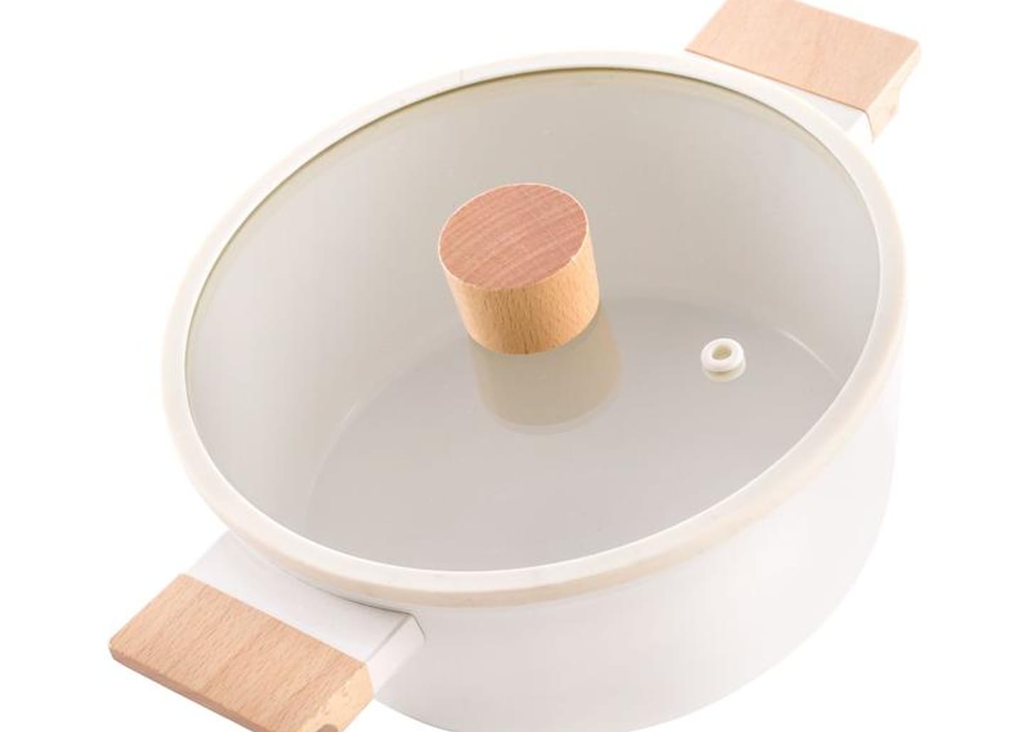 Jogo de Panelas Brinox Revestimento Cerâmico Creme 5 Peças Ceramic Life Nordic