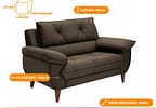 Conjunto de Sofás 2 e 3 Lugares Malbec Linoforte