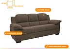 Conjunto de Sofás 2 e 3 Lugares Carmel Linoforte