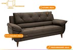 Conjunto de Sofás 2 e 3 Lugares Malbec Linoforte