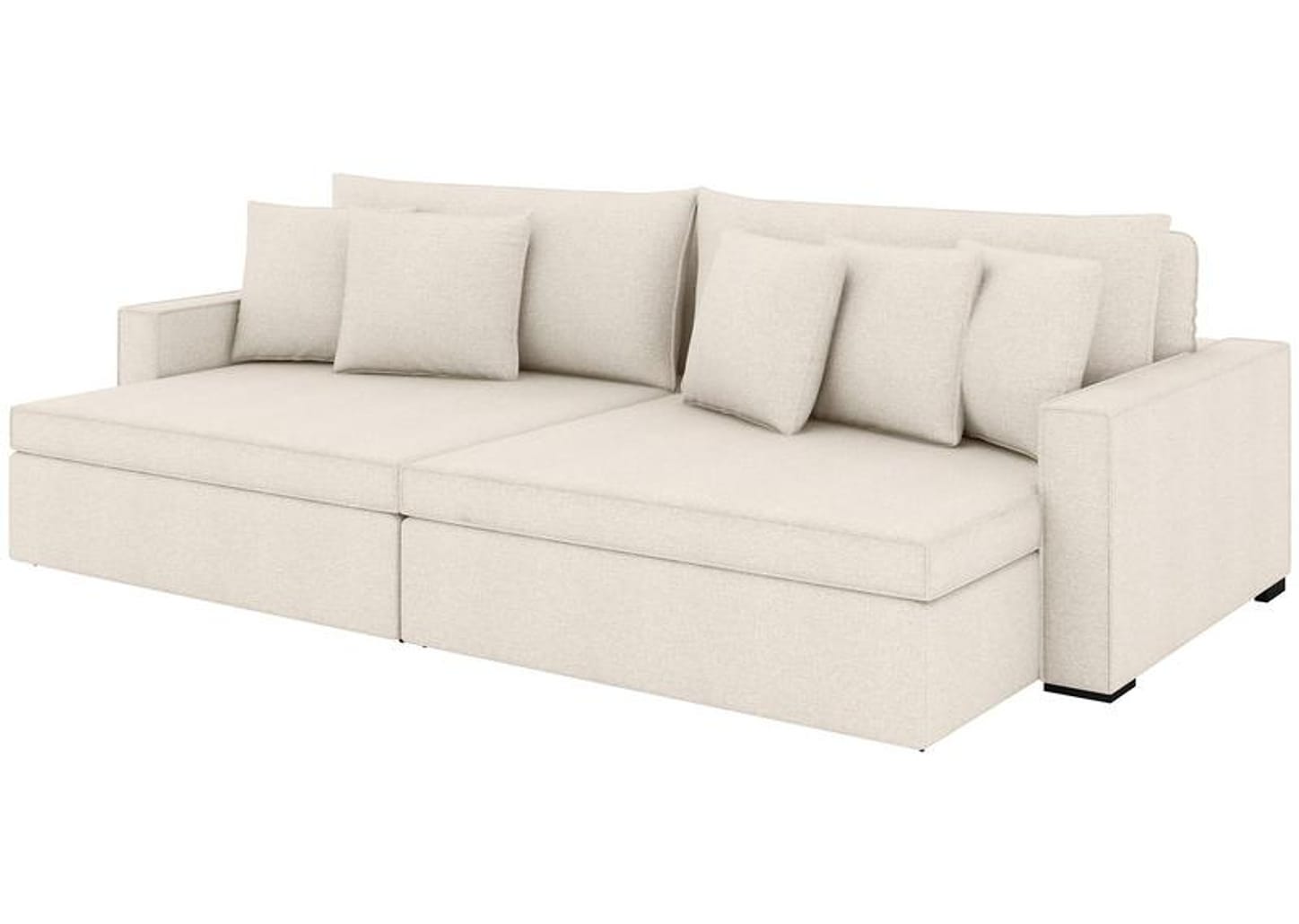 Sofá 3 Lugares Retrátil Reclinável Bouclé Mediterrâneo Peruggia Flexforma Estofados