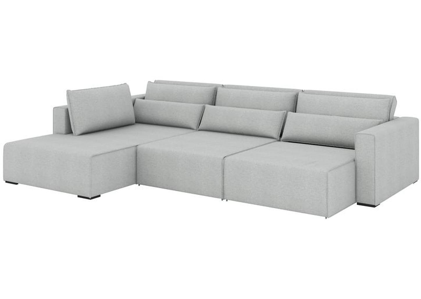 Sofá 6 Lugares Retrátil Reclinável Mediterrâneo Abruzzo Flexforma Estofados