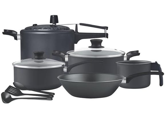 Jogo de Panelas Panelux Antiaderente de Alumínio Grafite 8 Peças Magnific