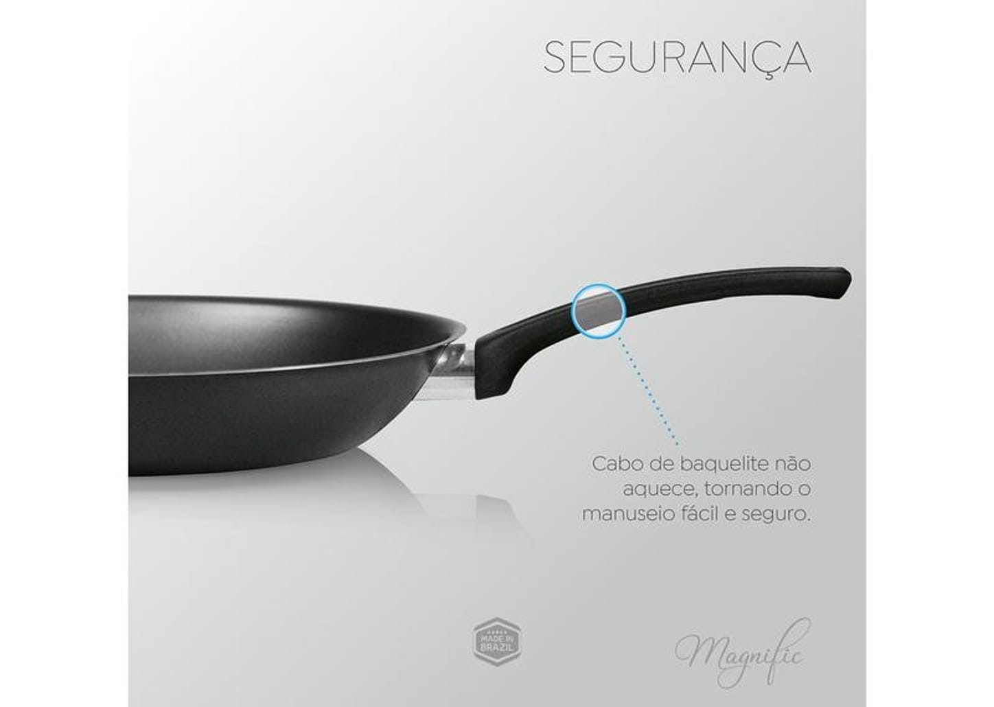 Jogo de Panelas Panelux Antiaderente de Alumínio Grafite 8 Peças Magnific