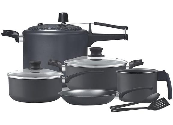 Jogo de Panelas Panelux Antiaderente de Alumínio Grafite 7 Peças Magnific