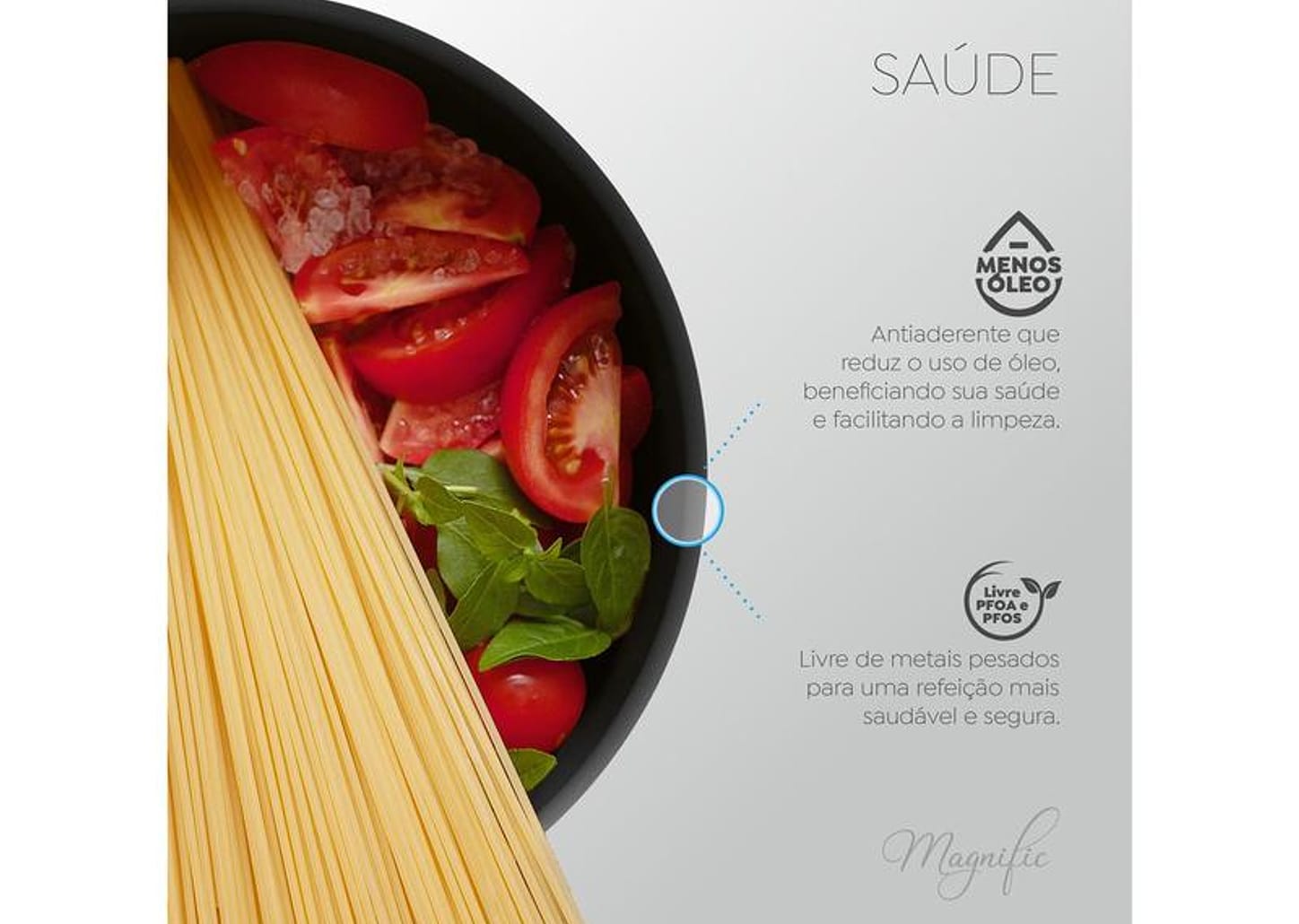 Jogo de Panelas Panelux Antiaderente de Alumínio Grafite 7 Peças Magnific