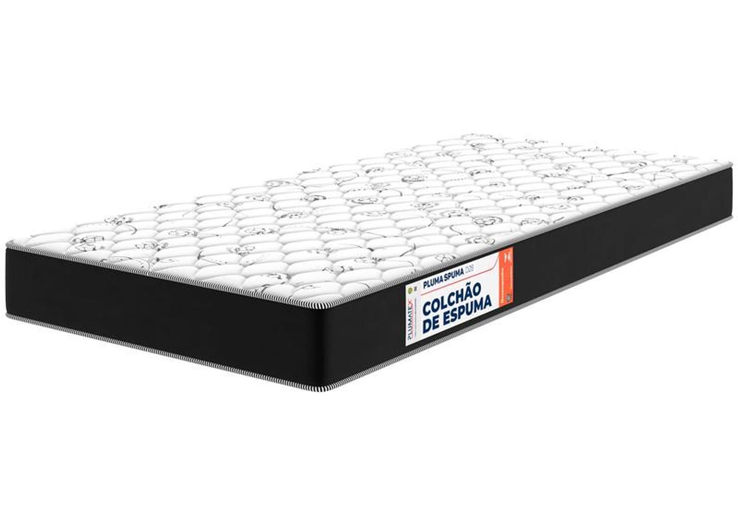 Colchão Solteiro Plumatex de Espuma D28 14x78x188cm Plumaspuma
