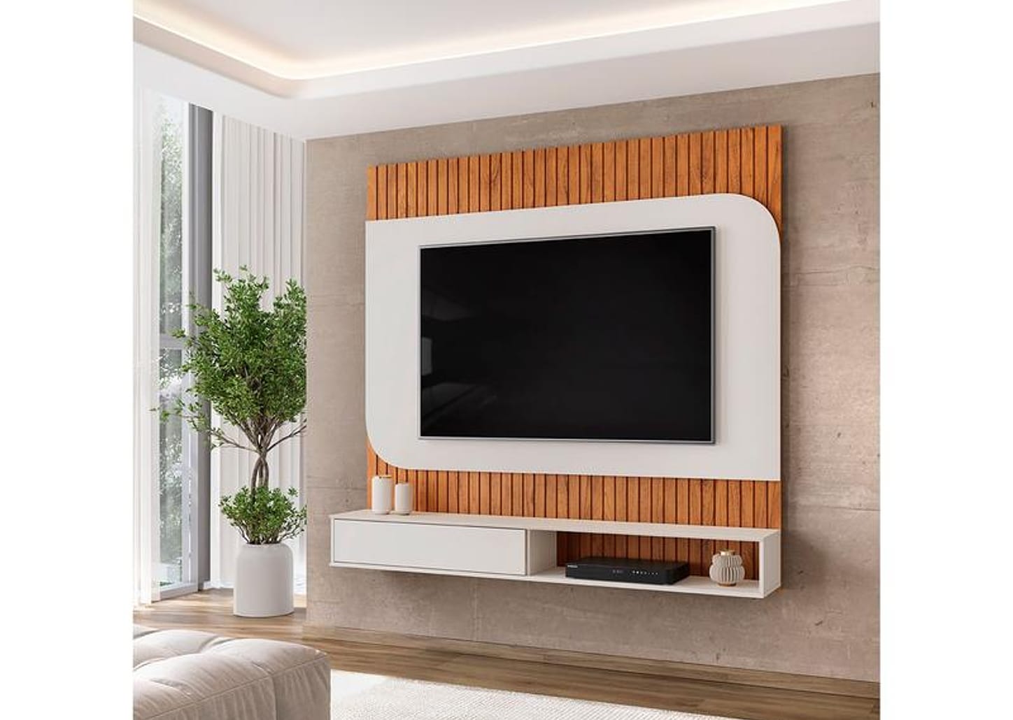 Painel para TV até 65" DJ Móveis Tom