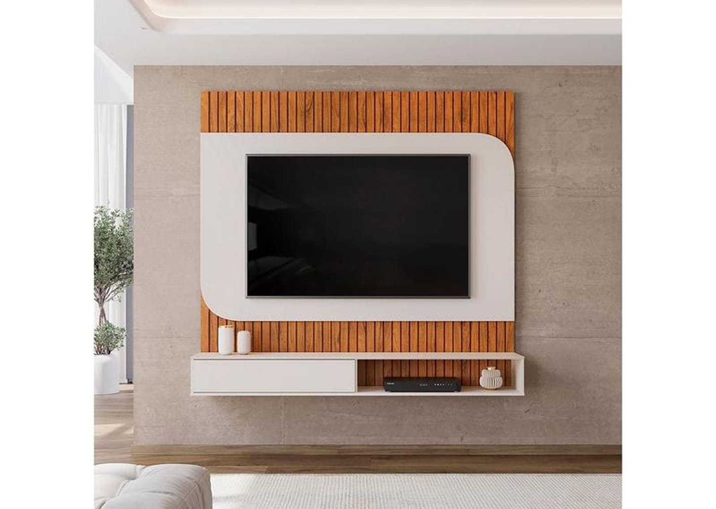 Painel para TV até 65" DJ Móveis Tom