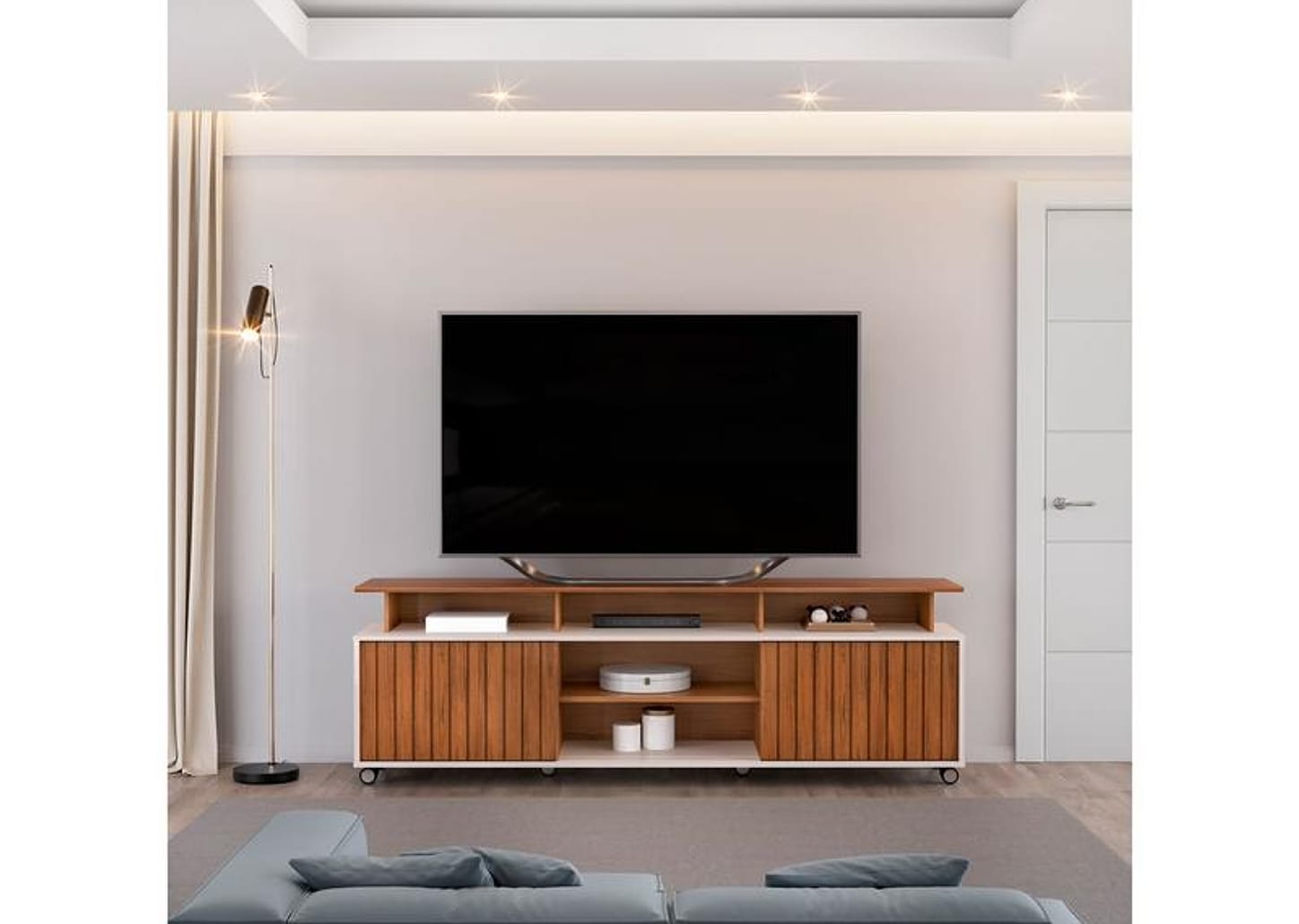 Rack para TV até 70" 2 Portas DJ Móveis Olimpic