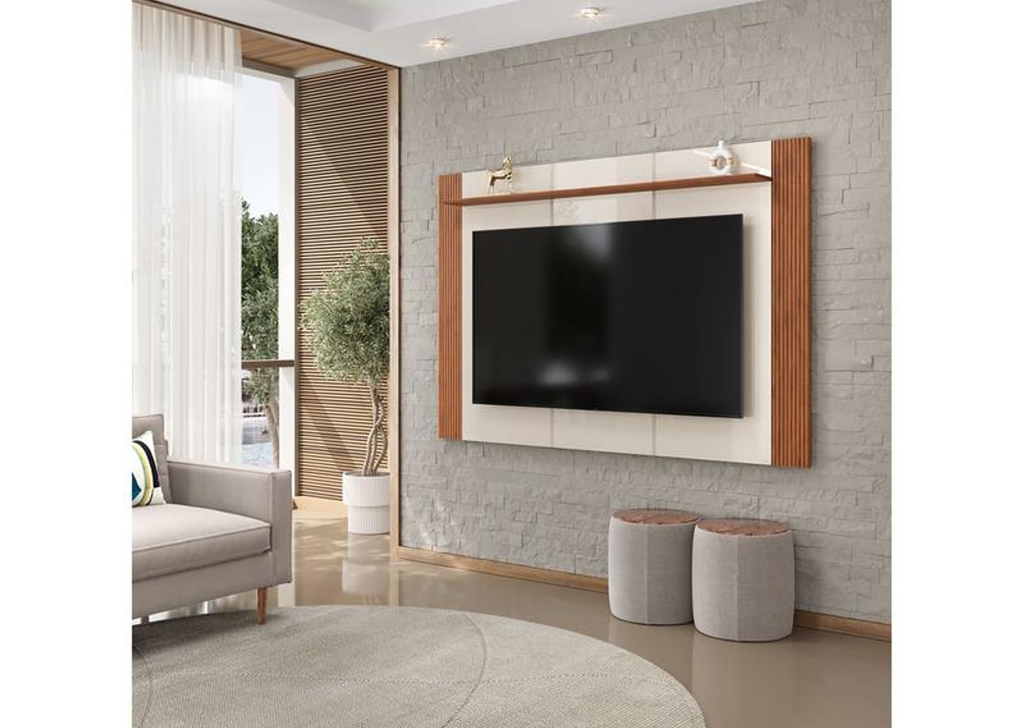 Painel para TV até 75" DJ Móveis Helo