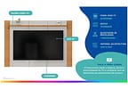 Painel para TV até 75" DJ Móveis Helo
