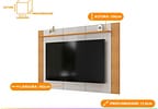 Painel para TV até 75" DJ Móveis Helo
