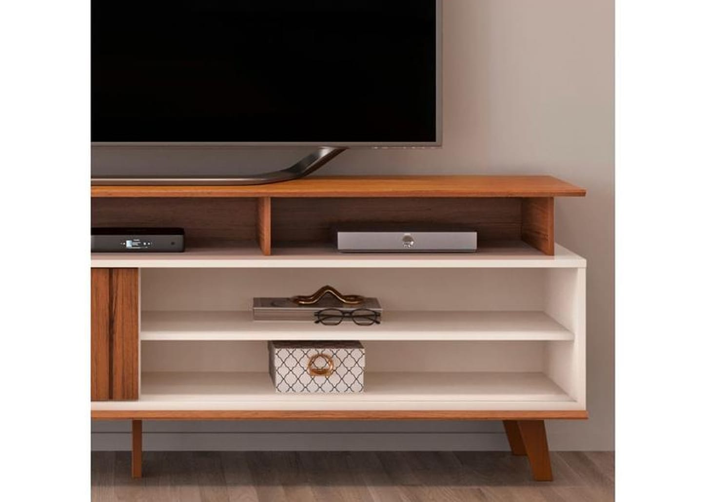 Rack para TV até 70" 1 Porta DJ Móveis Flow