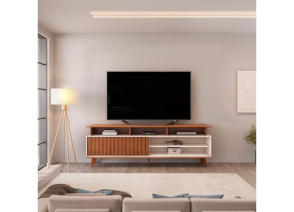 Rack para TV até 70" 1 Porta DJ Móveis Flow