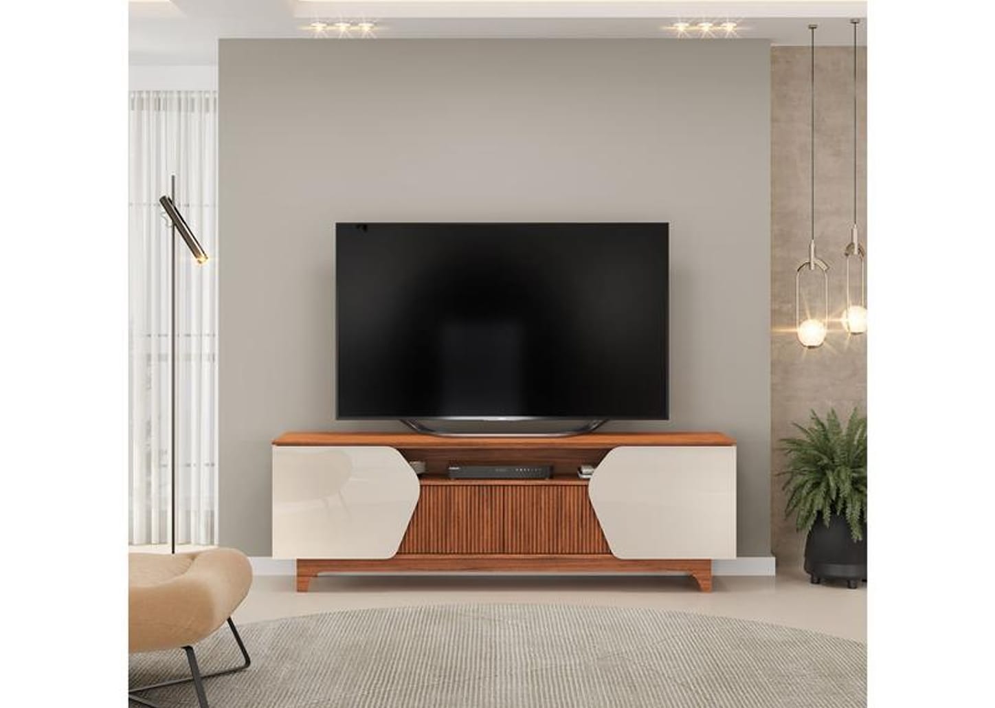 Rack para TV até 75" 4 Portas DJ Móveis Helo