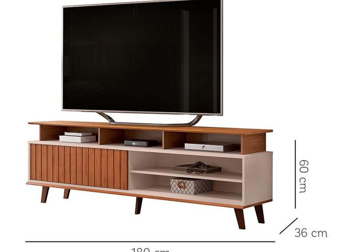 Rack para TV até 70" 1 Porta DJ Móveis Flow