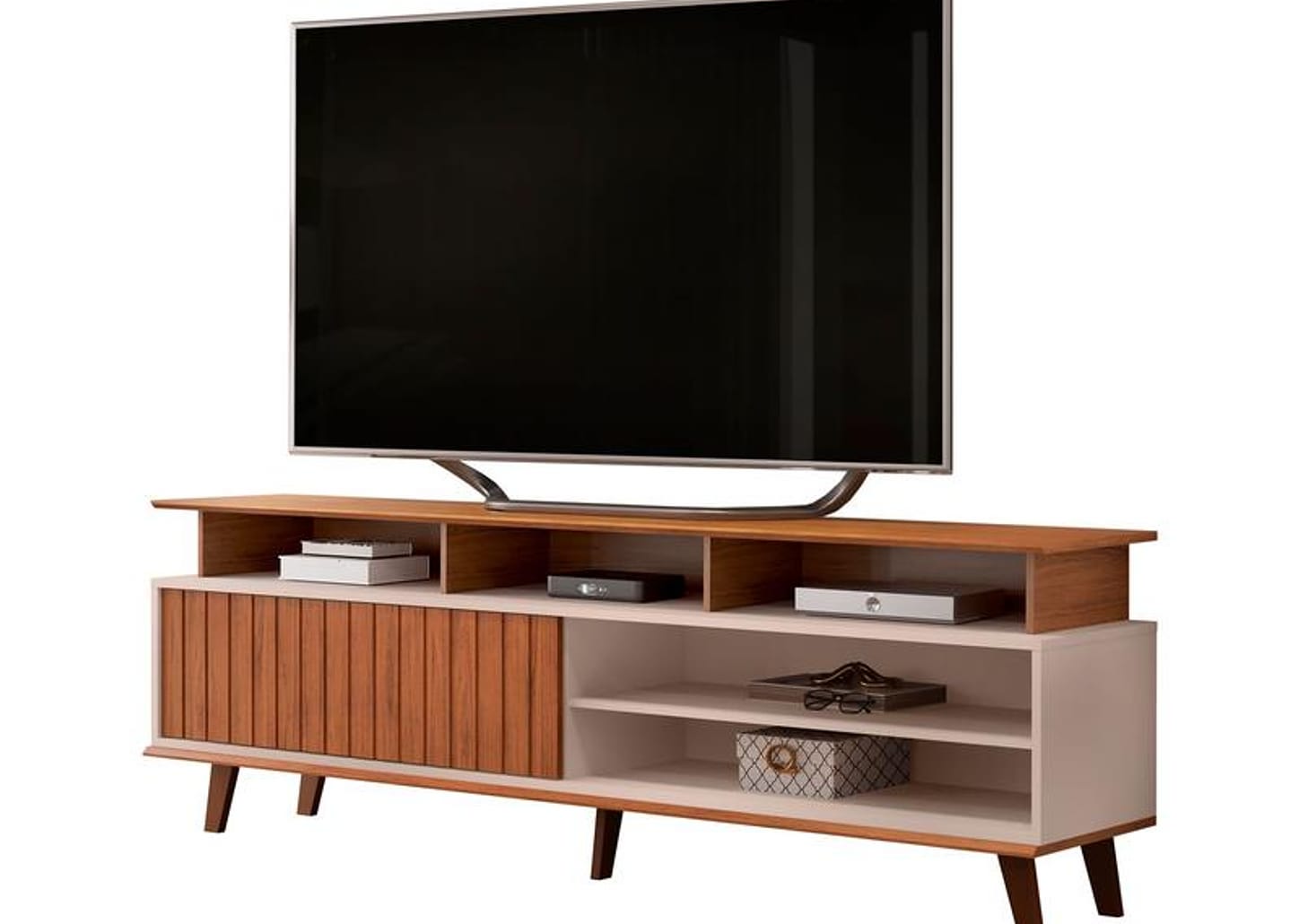 Rack para TV até 70" 1 Porta DJ Móveis Flow