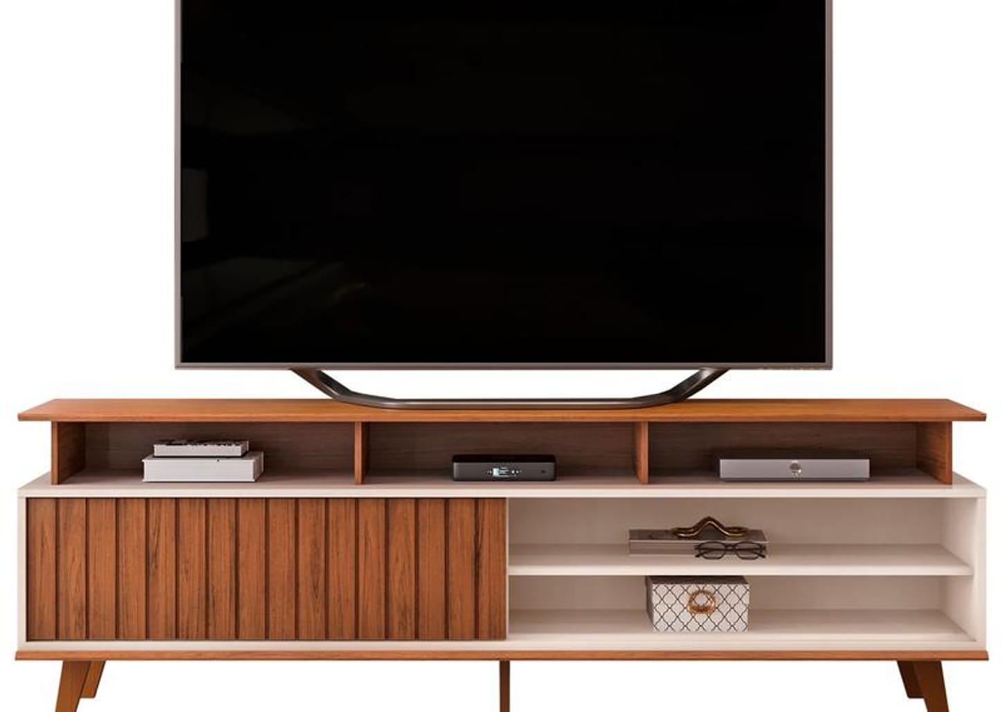 Rack para TV até 70" 1 Porta DJ Móveis Flow