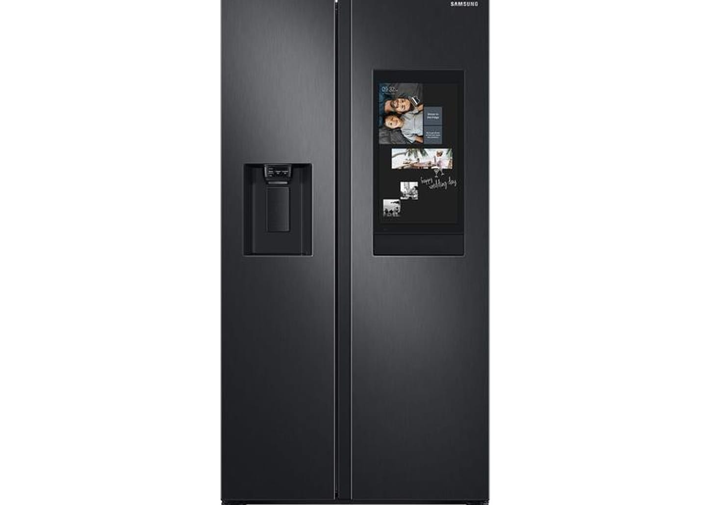 Geladeira/Refrigerador Samsung Smart Side by Side Black Inox 585L Family Hub RS58T5561
