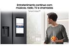 Geladeira/Refrigerador Samsung Smart Side by Side Black Inox 585L Family Hub RS58T5561