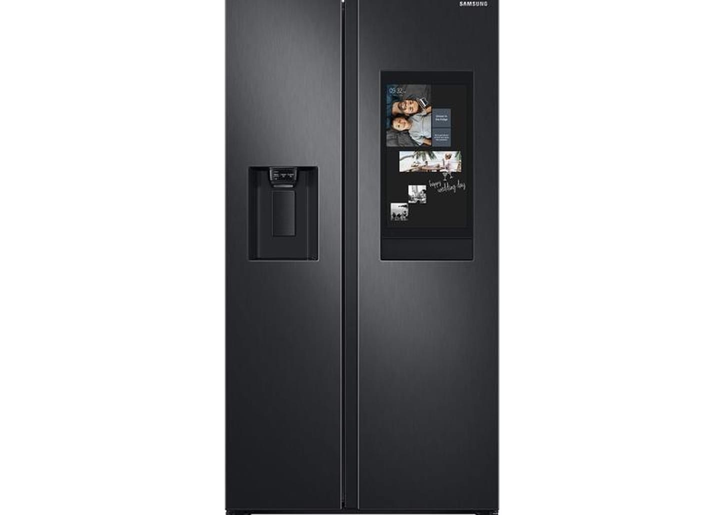 Geladeira/Refrigerador Samsung Smart Side by Side Black Inox 585L Family Hub RS58T5561