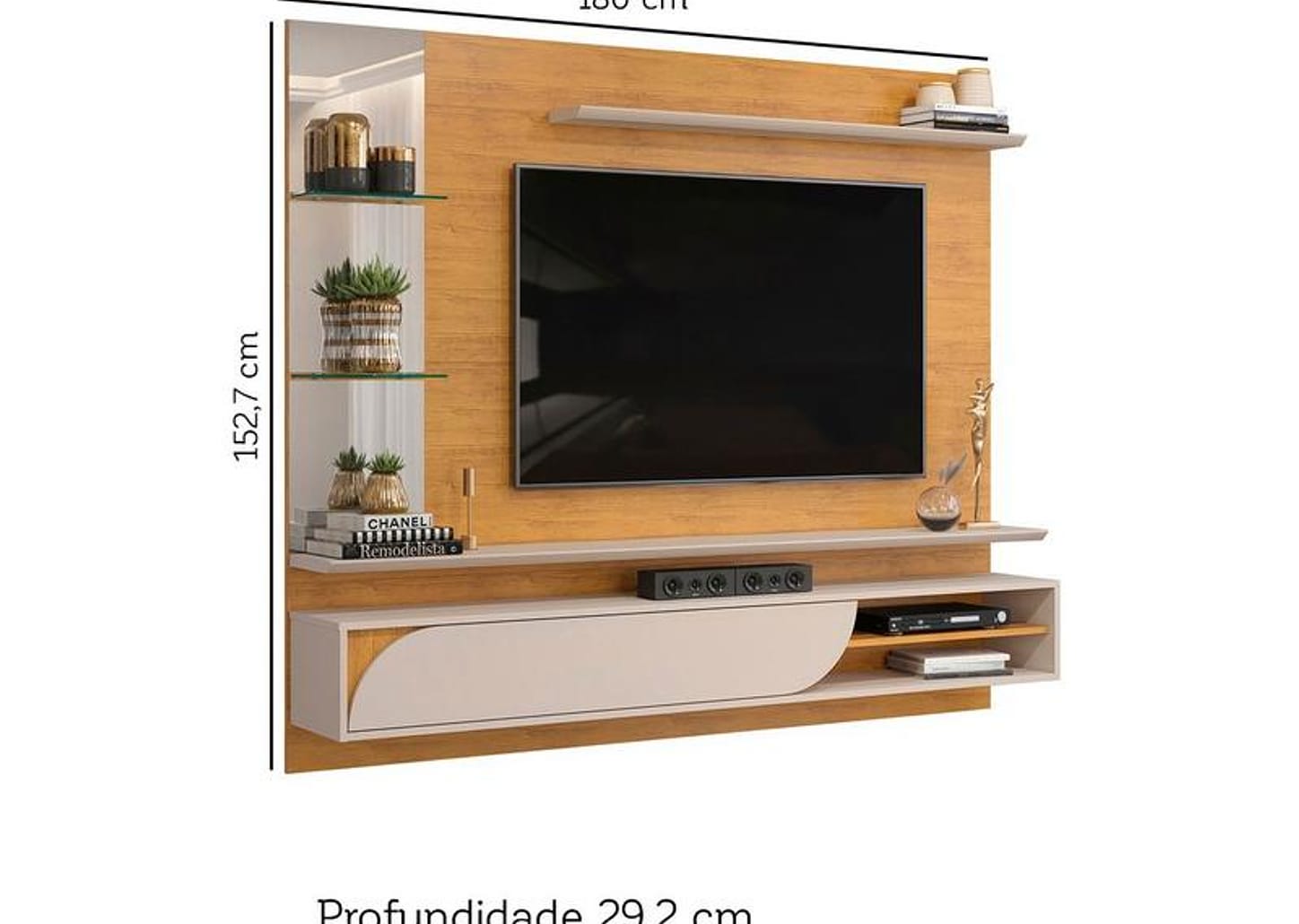 Painel para TV até 60" DJ Móveis Ravi