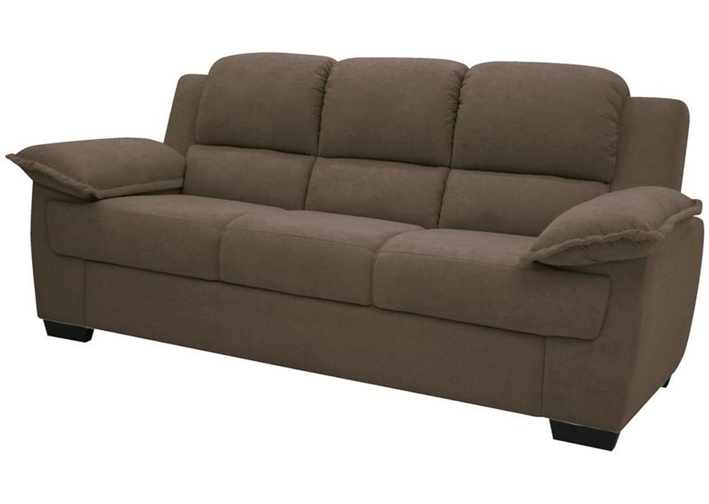 Sofá 3 Lugares Suede Carmel Linoforte