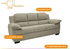 Sofá 3 Lugares Suede Carmel Linoforte