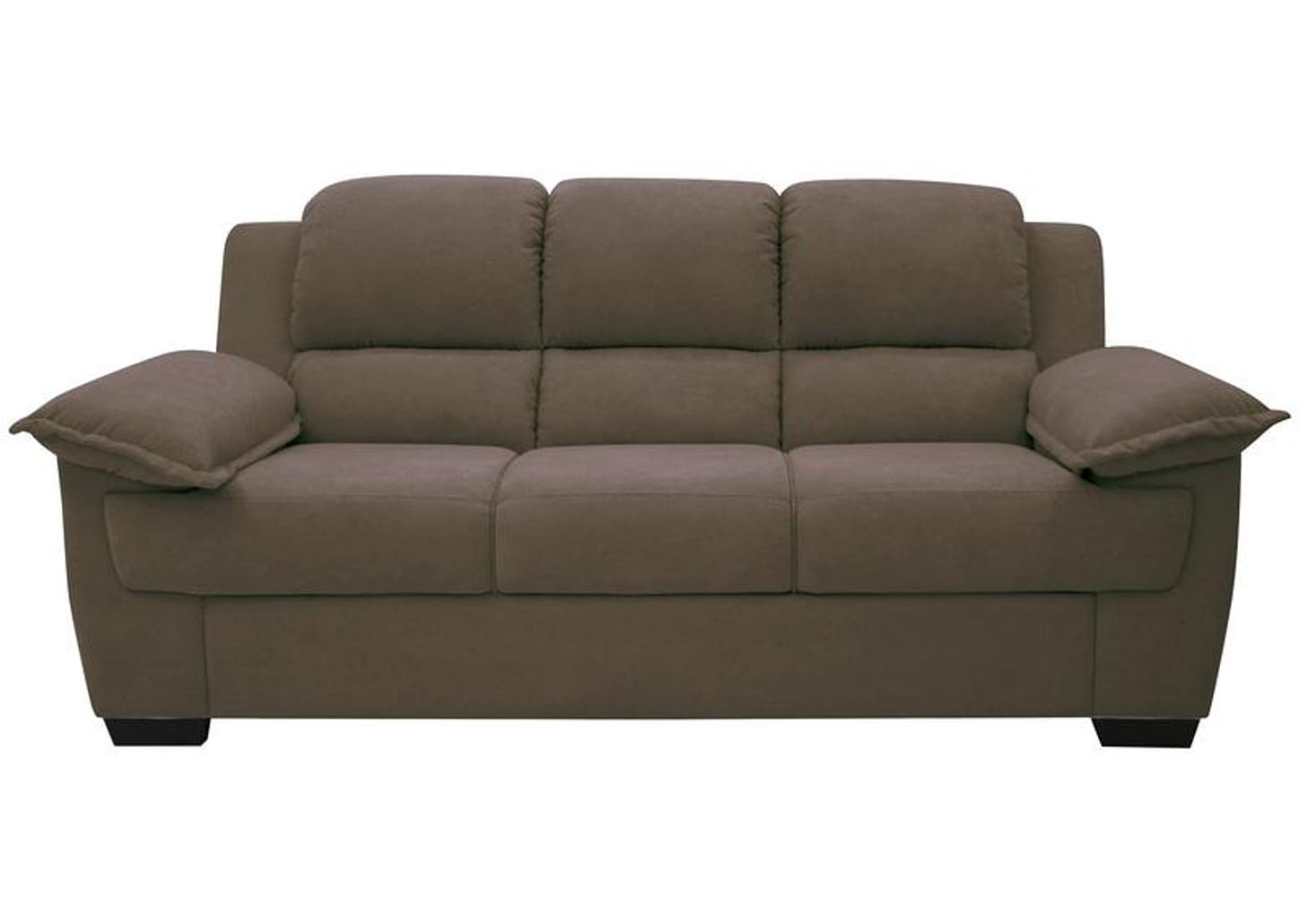 Sofá 3 Lugares Suede Carmel Linoforte