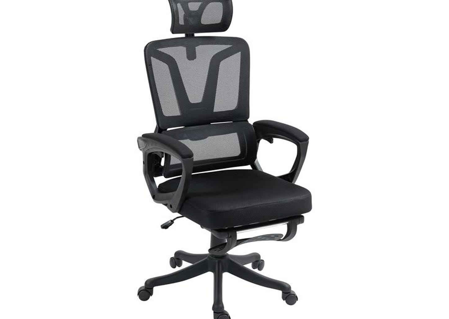 Cadeira de Escritório Presidente Giratória Reclinável Preto PRE-005 Otello