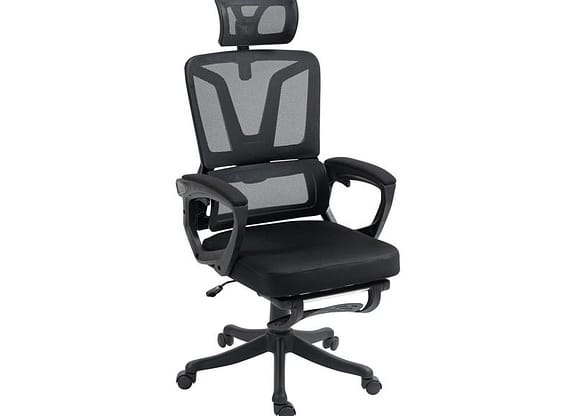 Cadeira de Escritório Presidente Giratória Reclinável Preto PRE-005 Otello