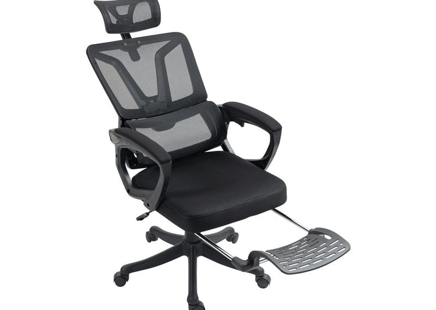 Cadeira de Escritório Presidente Giratória Reclinável Preto PRE-005 Otello