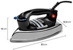 Ferro de Passar Roupa a Seco Mondial Portátil FS-01-BI Preto e Prata