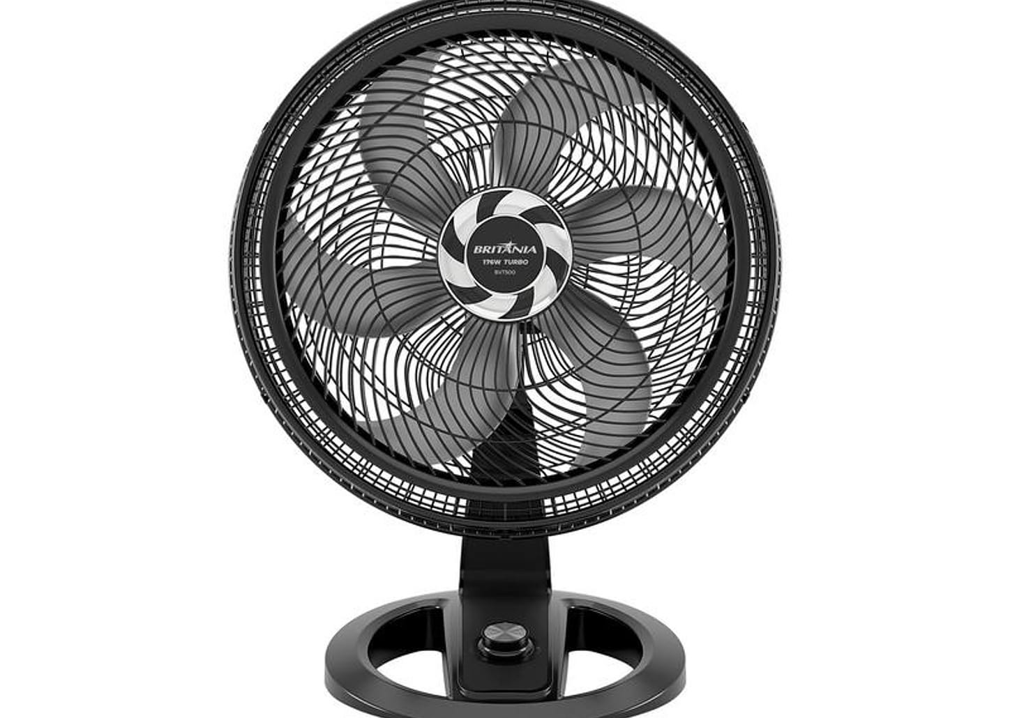 Ventilador 2 em 1 Britânia Maxx Force 6 Pás 3 Velocidades Preto