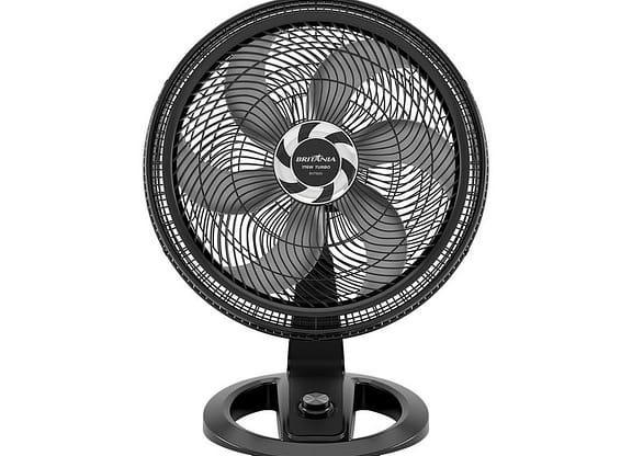Ventilador 2 em 1 Britânia Maxx Force 6 Pás 3 Velocidades Preto