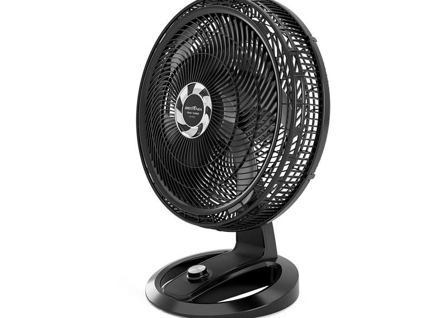 Ventilador 2 em 1 Britânia Maxx Force 6 Pás 3 Velocidades Preto