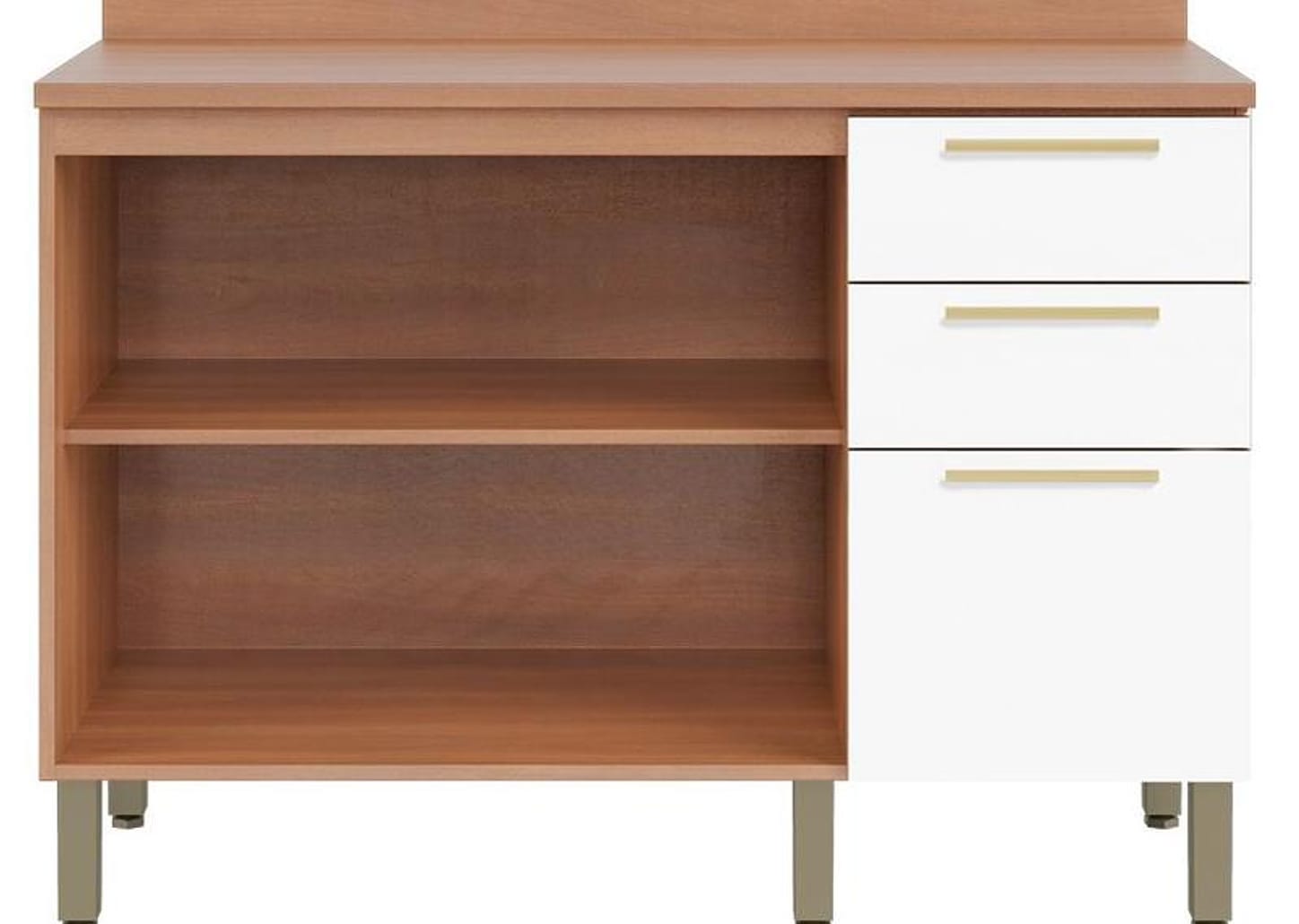 Balcão de Cozinha Telasul 2 Portas 3 Gavetas Sálvia