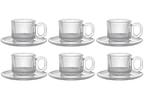 Jogo de Xícaras de Chá 170ml Haus Concept Canelado 6 Peças
