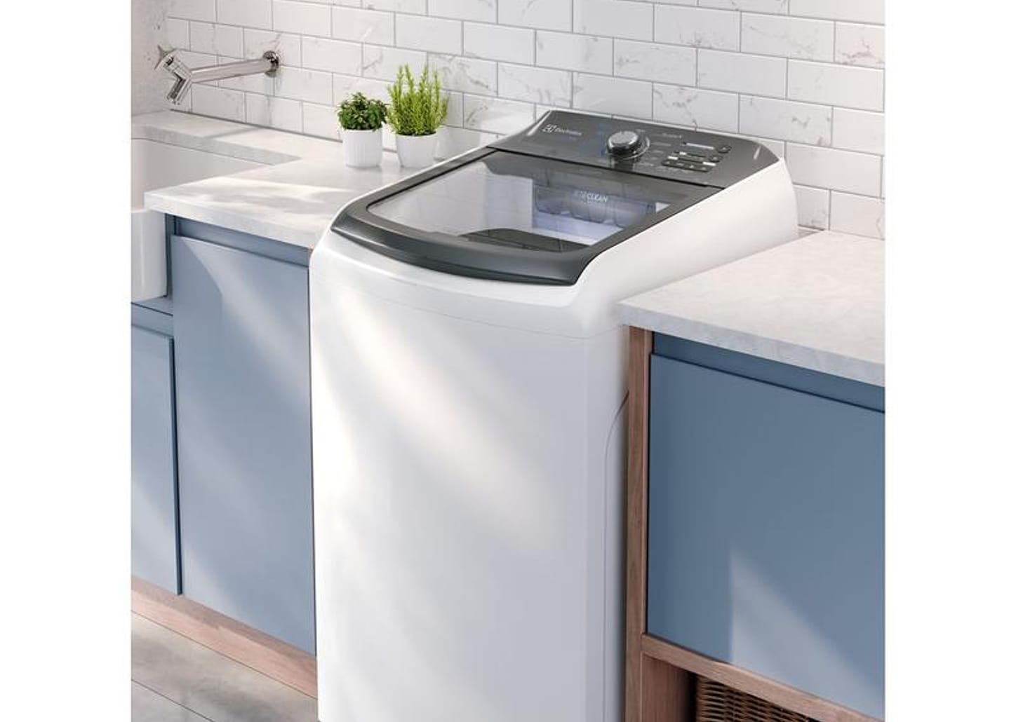 Lavadora de Roupas Electrolux 14,5kg Cesto Inox 11 Programas de Lavagem Branco Efficient LEE15