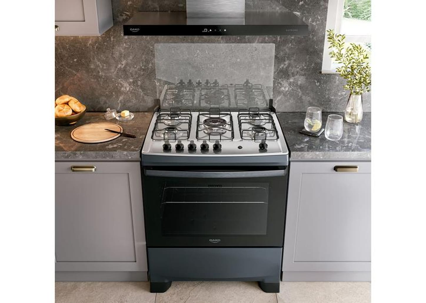 Fogão 5 Bocas Dako Titanium Supreme TC